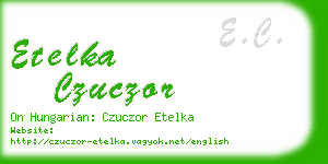 etelka czuczor business card